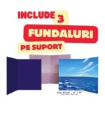 Set Flanelograf cu 3 fundaluri pe suport