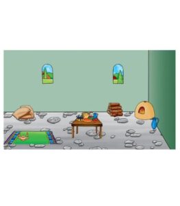 Set piese cu fundal decor interior
