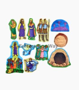 Set piese Pastele pentru flanelograf