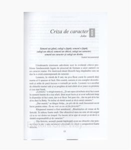 Caracterul conteaza