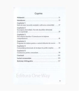 Cultivarea comunitatii scolare