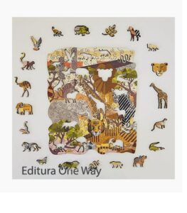 Puzzle lemn A4 Animale