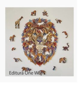 Puzzle lemn A4 Leul