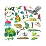 Set piese animale padurea tropicala