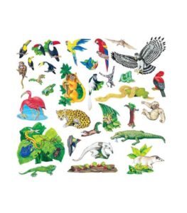 Set piese animale padurea tropicala