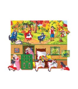 Set piese Scufita Rosie cu fundal