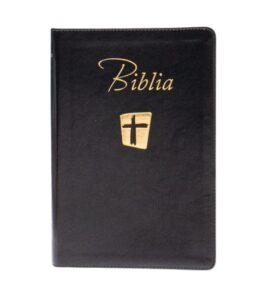 Biblia NTR neagra fara fermoar pagini aurii