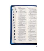 Biblia SBIR Cornilescu albastra cu fermoar, pagini argintii
