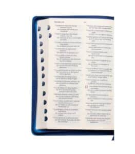 Biblia SBIR Cornilescu albastra cu fermoar, pagini argintii