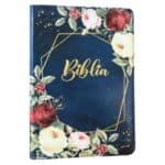 Biblia SBIR Cornilescu, bleumarin cu flori